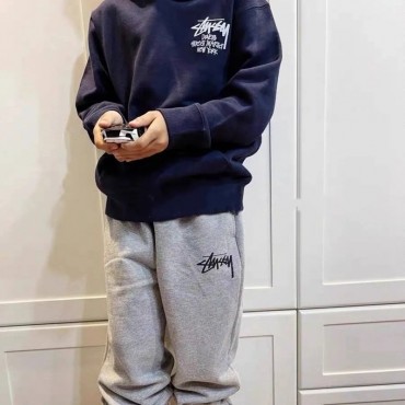 韓国風子供服ズボン ステューシー STUSSY キッズ子供パンツ ボーイズ男の子 stussy Sweat Pant スウェットパンツ  ボトムス メンズ男性用 100-160cm