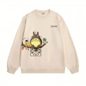 ロエベペアお揃い LOEWE totoro ロエベ トトロ パーカー スウェット カップル パーカー 裏起毛無し カップル お揃いブランドメンズレディース トレーナー メンズ 長袖 トップス レディース ゆったり コーデ 大きいサイズ アウター 男女兼用 ユニセックス M-3XL 