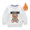 モスキーノmoschino子供 子ども キッズ ベビートップス ブランドコピー服綿100% 秋服 冬服ジャンパー 上着保育園 小学生 裏起毛 防寒 モスキーノフードなし キッズアウターアウトレット 子供服 パーカー 無地