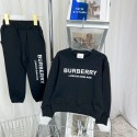 バーバリー小学生子供ブランドパロディ衣装長ズボンスウェット トレーナーセットアップ男の子 秋冬Burberry 長袖 上下バーバリーセットアップパンツ上下 2点 セット おしゃれ 