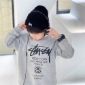  激安ステューシーパーカー裏起毛あり ブランド子ども服パロディ冬春秋stussy ボーイズ ガールズ ユニセックスジュニア パーカー激安こども服プリント子供服 キッズ ベビー トップスブランドコピー服子供服 ベビー服