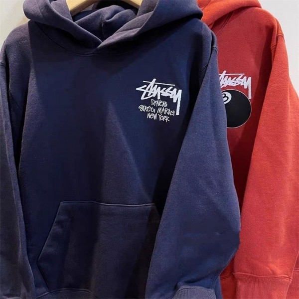 ハイブランド韓国風stussy パーカー裏起毛ありステューシーキッズ 激安 ブランド子ども服パロディボーイズ ガールズ ユニセックススウェットパーカー パーカー トップス 長袖 プルオーバー シンプル カジュアル 